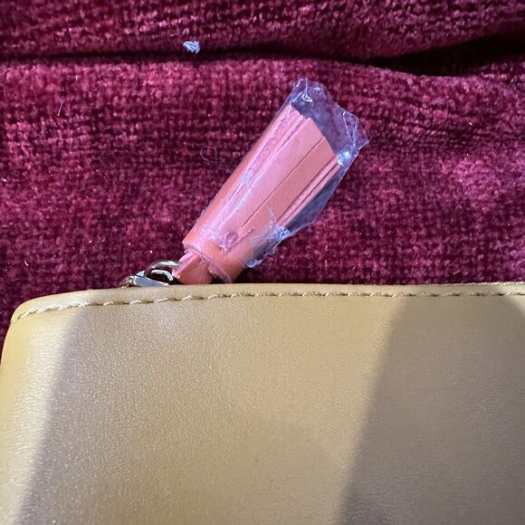 Anthropology Rachel Pally Fold Over Clutch Purse Orange Yellow Floral Reversable - Picture 6 of 10